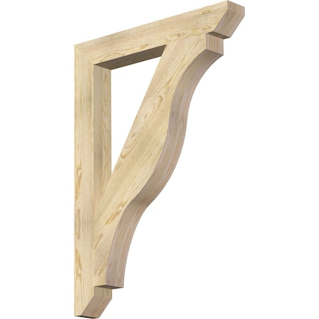 Ekena Millwork Funston Slat Rough Sawn Bracket, Douglas Fir, 4"W x 30"D x 42"H BKT04X30X42FST06RDF